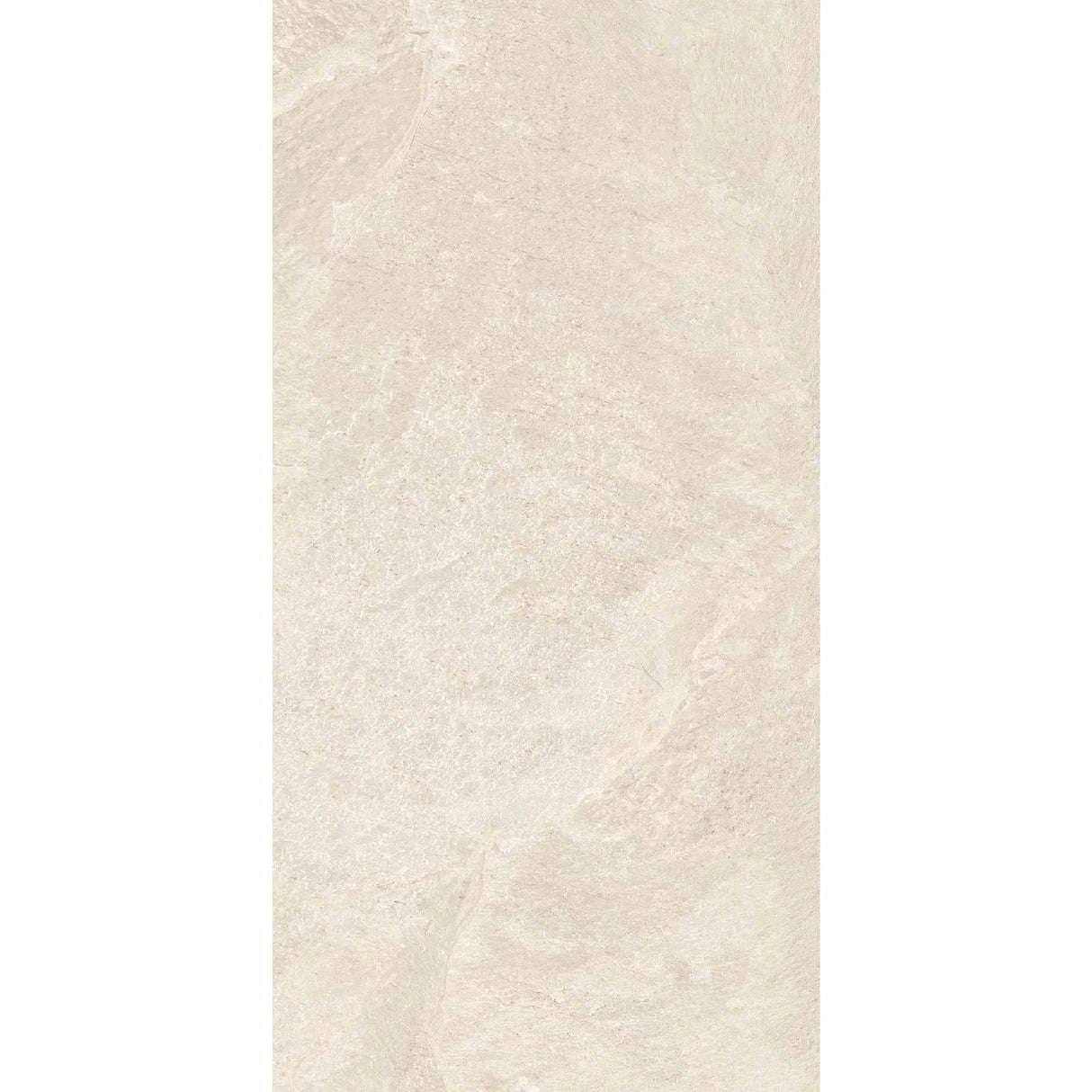 Carrelage Effet Pierre Ardoise 60x120 Falaise Blanc Intérieur / Extérieur R10 Rectifié