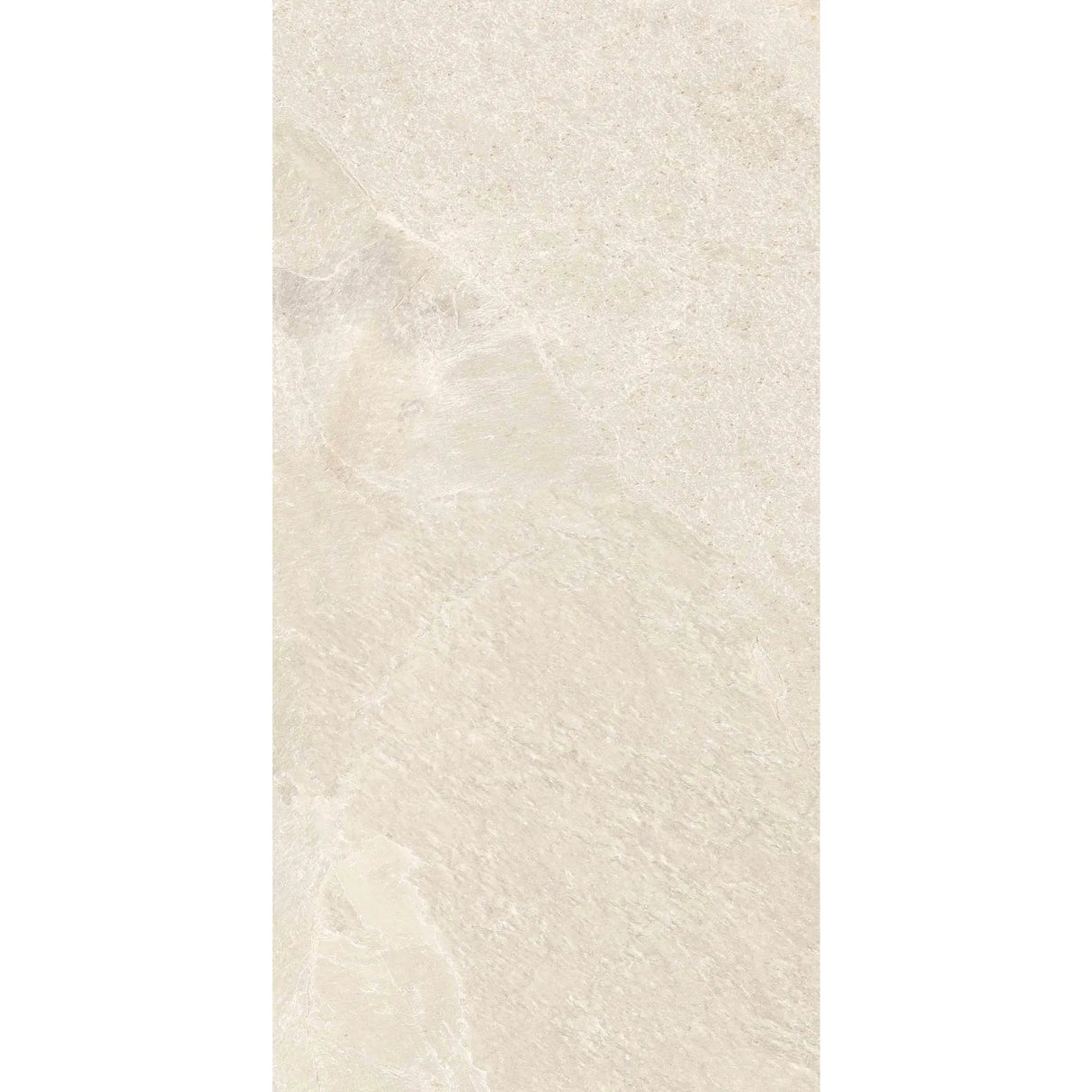 Carrelage Effet Pierre Ardoise 60x120 Falaise Blanc Intérieur / Extérieur R10 Rectifié