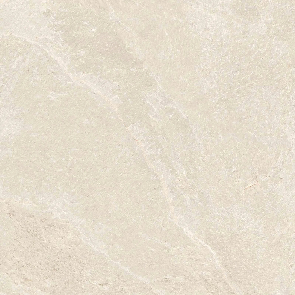 Carrelage Effet Pierre Ardoise 80x80 Falaise Blanc Intérieur / Extérieur R10 Rectifié