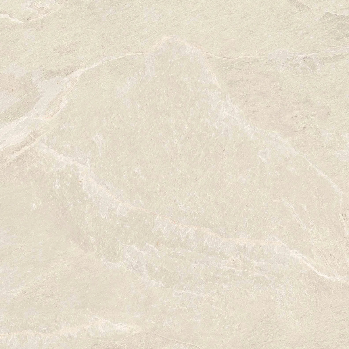 Carrelage Effet Pierre Ardoise 80x80 Falaise Blanc Intérieur / Extérieur R10 Rectifié