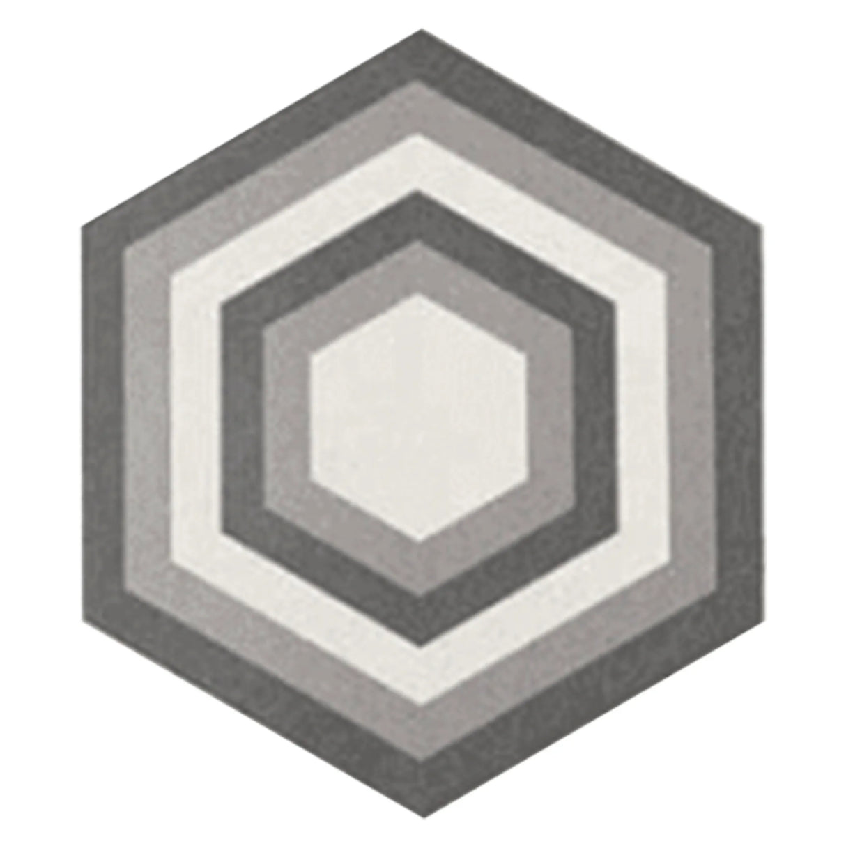 Carrelage Aspect Carreaux Ciment Noir et Blanc 17,5x20 Hexatile Harmony B&W