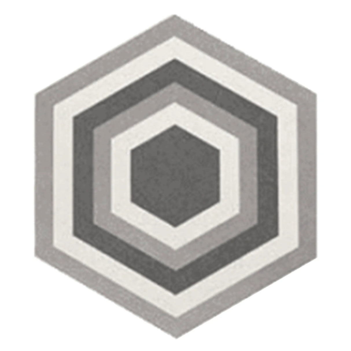 Carrelage Aspect Carreaux Ciment Noir et Blanc 17,5x20 Hexatile Harmony B&W