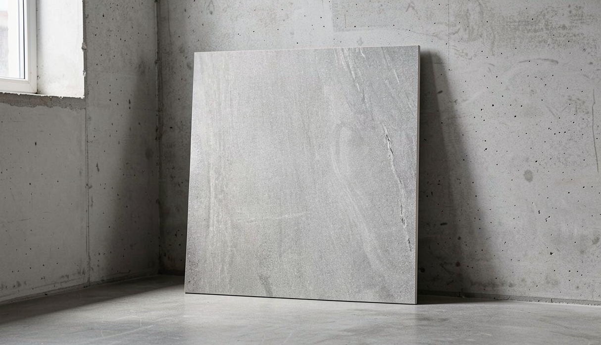 Carrelage Effet Pierre 80x80 Burlington Gris Rectifié
