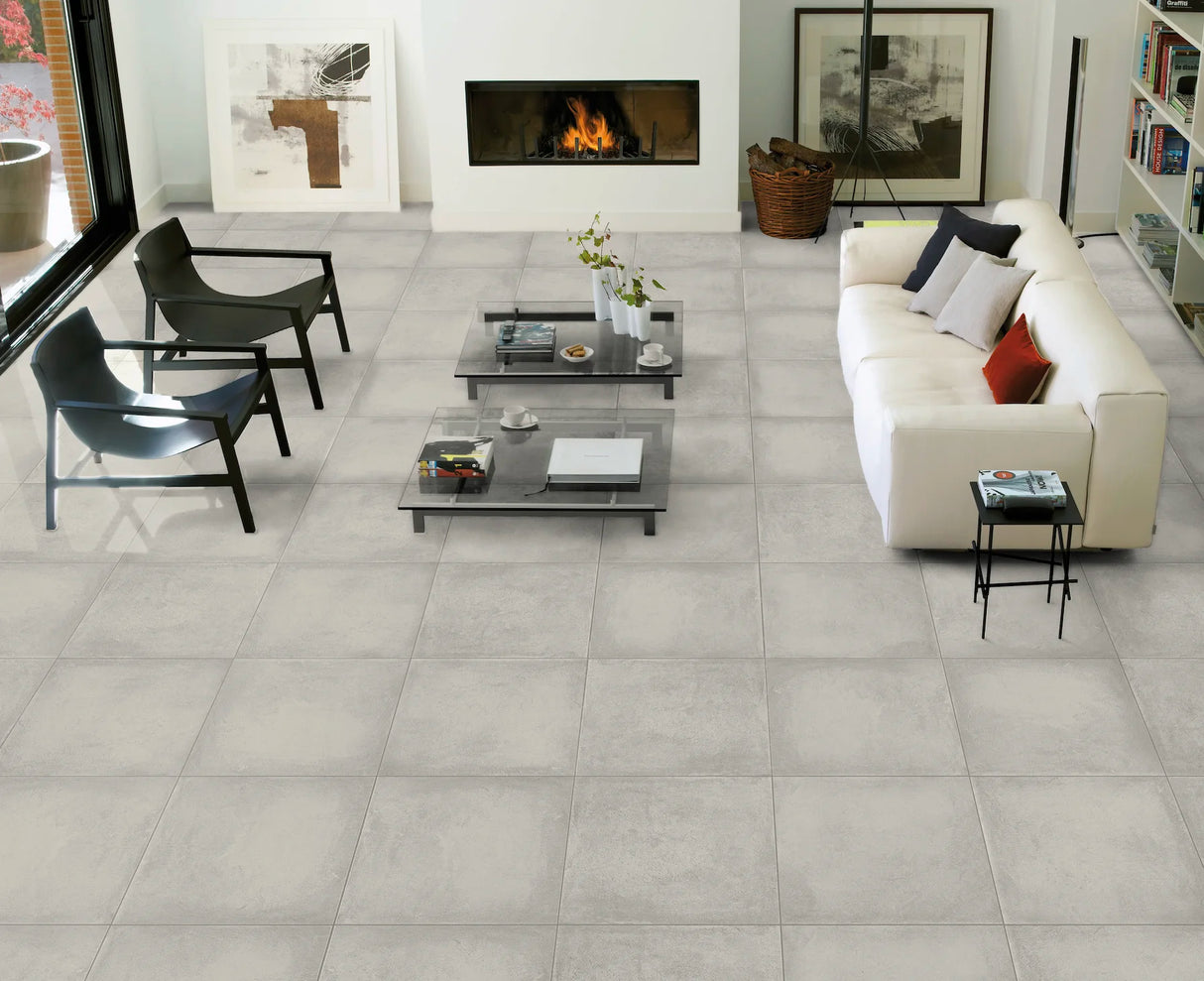 Carrelage 60x60 Ciment Buren Gris Rectifié