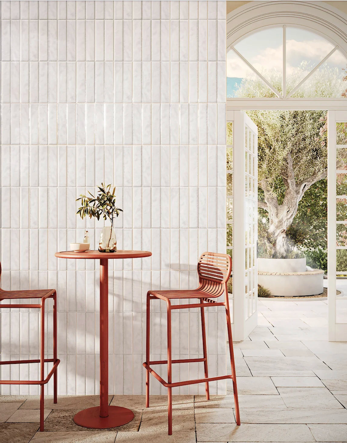 Carrelage Mural Effet Zellige Blanc 6,5x29,8 Monpelli White Mix