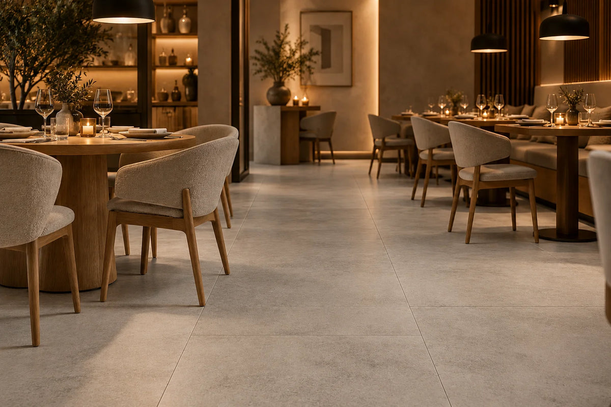 Carrelage Effet Béton Teinté dans la Masse 60x120 Concrete Gris Rectifié
