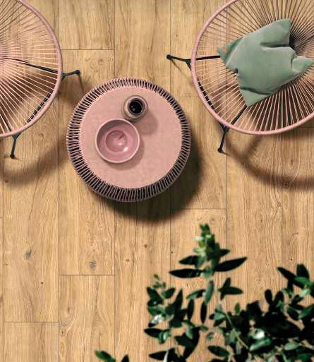 Dalle sur plot 30x120 effet bois Hermione