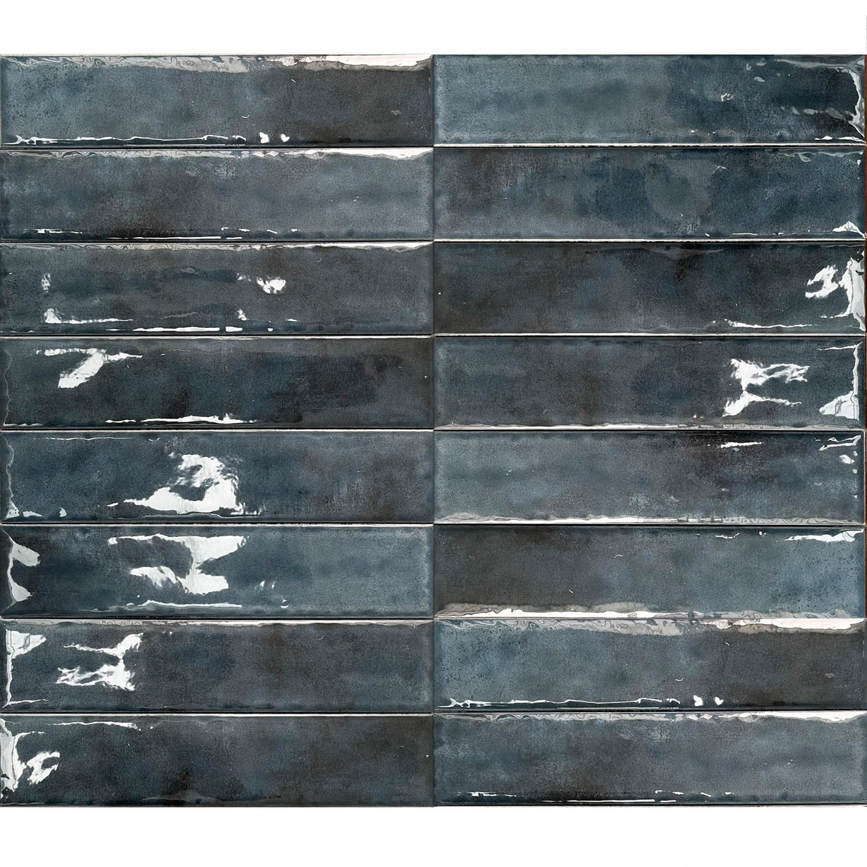 Carrelage Mural Effet Zellige Bleu 6,5x29,8 Monpelli Navy Mix