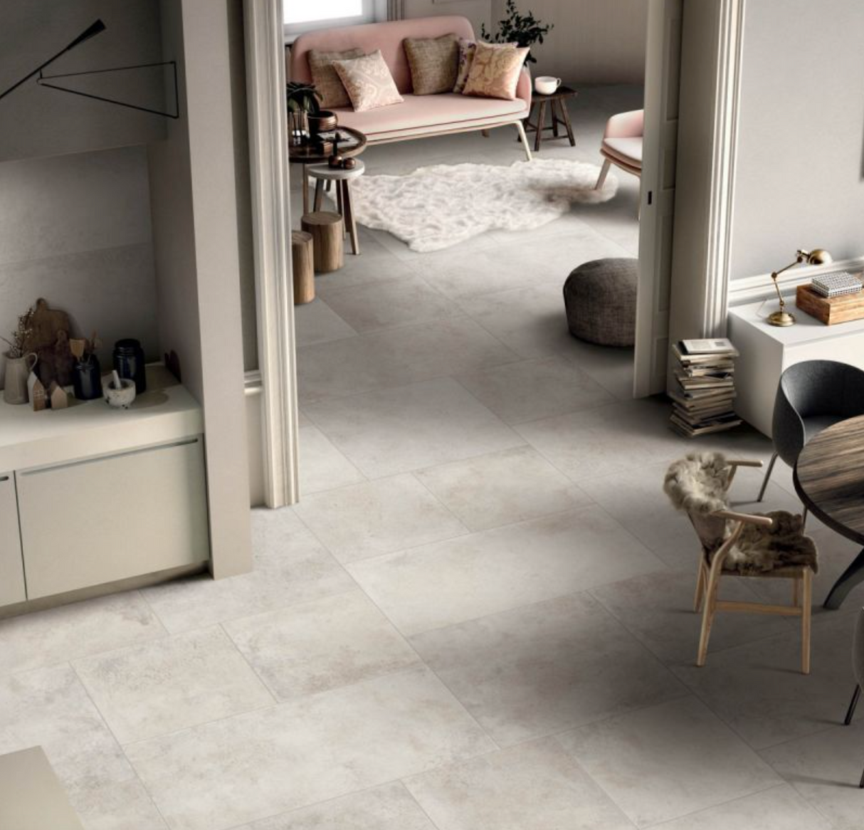 Carrelage intérieur / extérieur 60x120 Salerno Ivoire R10