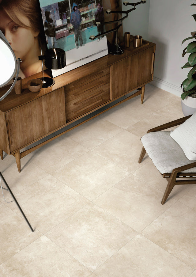 carrelage salon effet pierre