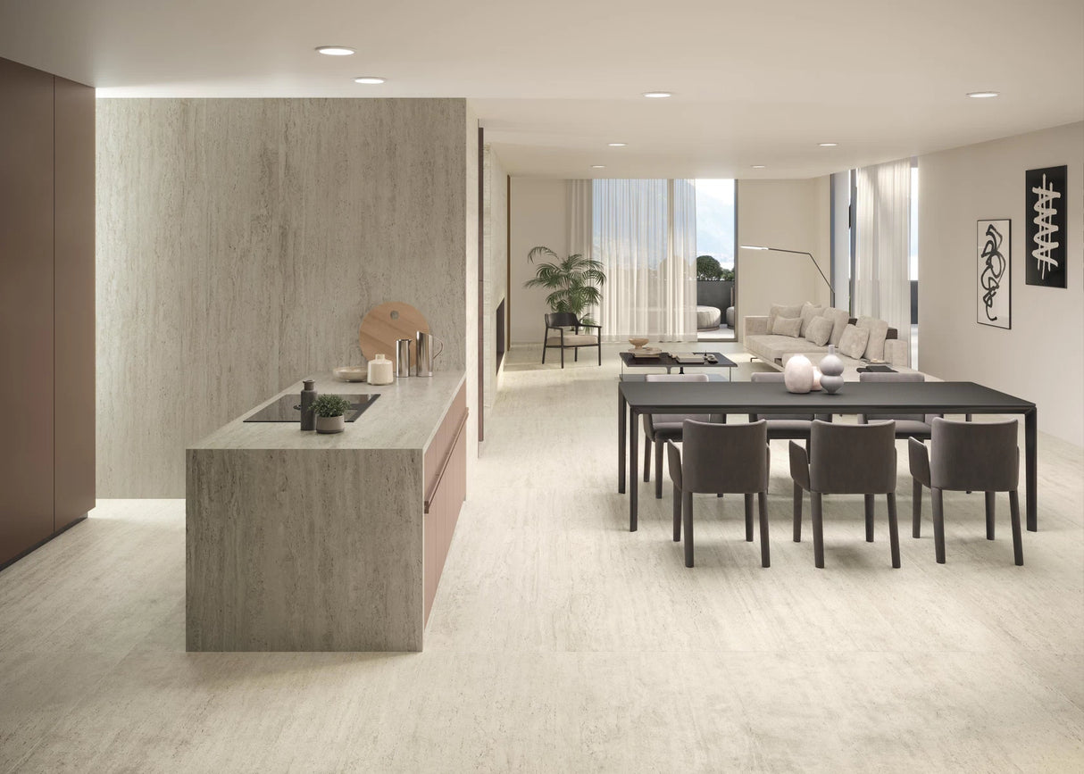 Carrelage Effet Travertin 60x120 Navona Candido R10 Rectifié