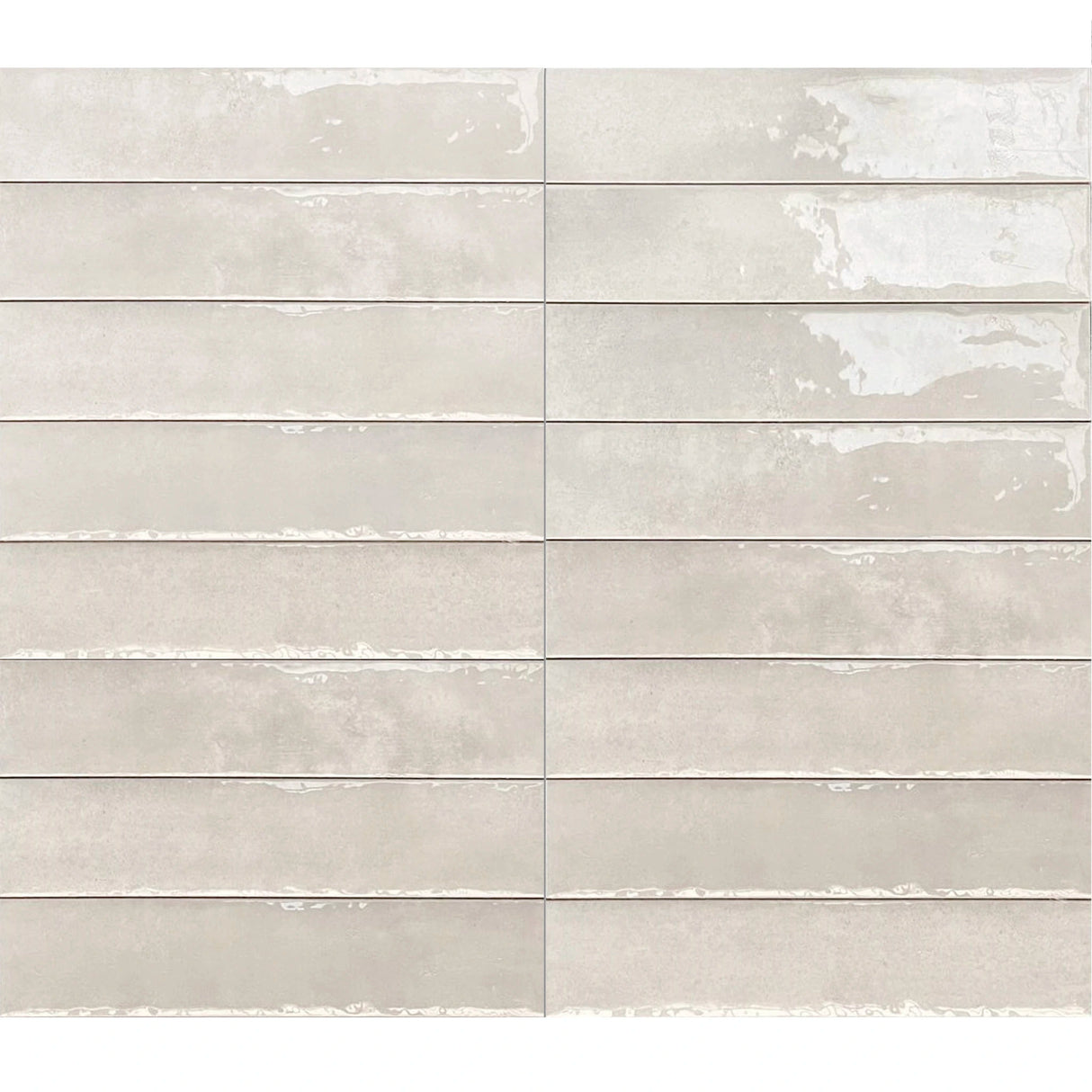 Carrelage Mural Effet Zellige Blanc 6,5x29,8 Monpelli White Mix