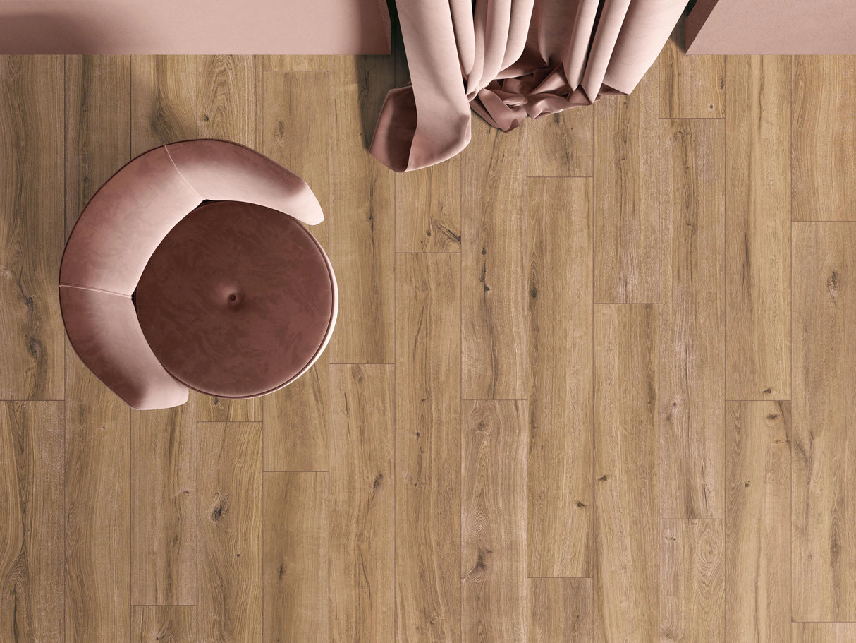 Carrelage Imitation Parquet 20x120 Hermitage Miel R10 Rectifié