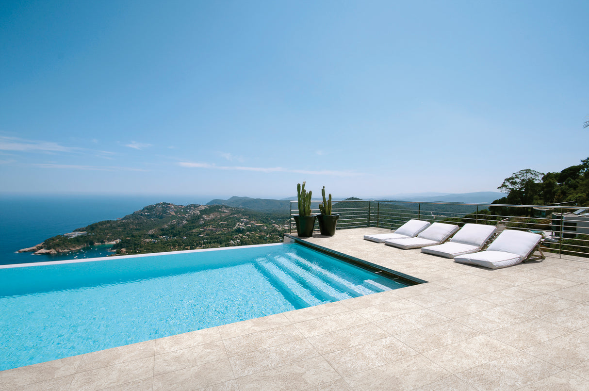 Carrelage Extérieur Effet Pierre 45x45 Massif Central Antidérapant R11