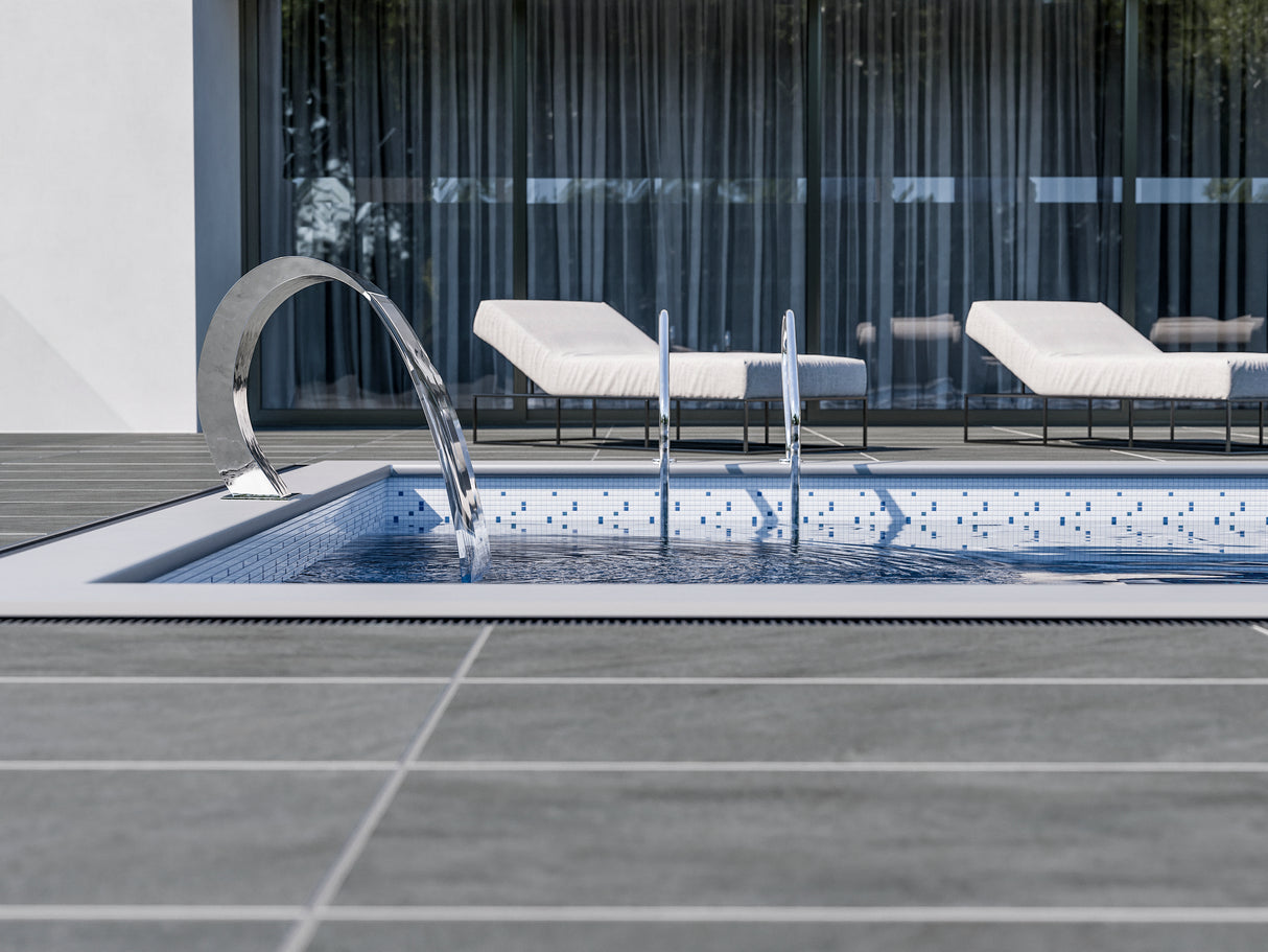 60x120 Dalle 2cm Pietra Serena Anthracite Extérieur R11