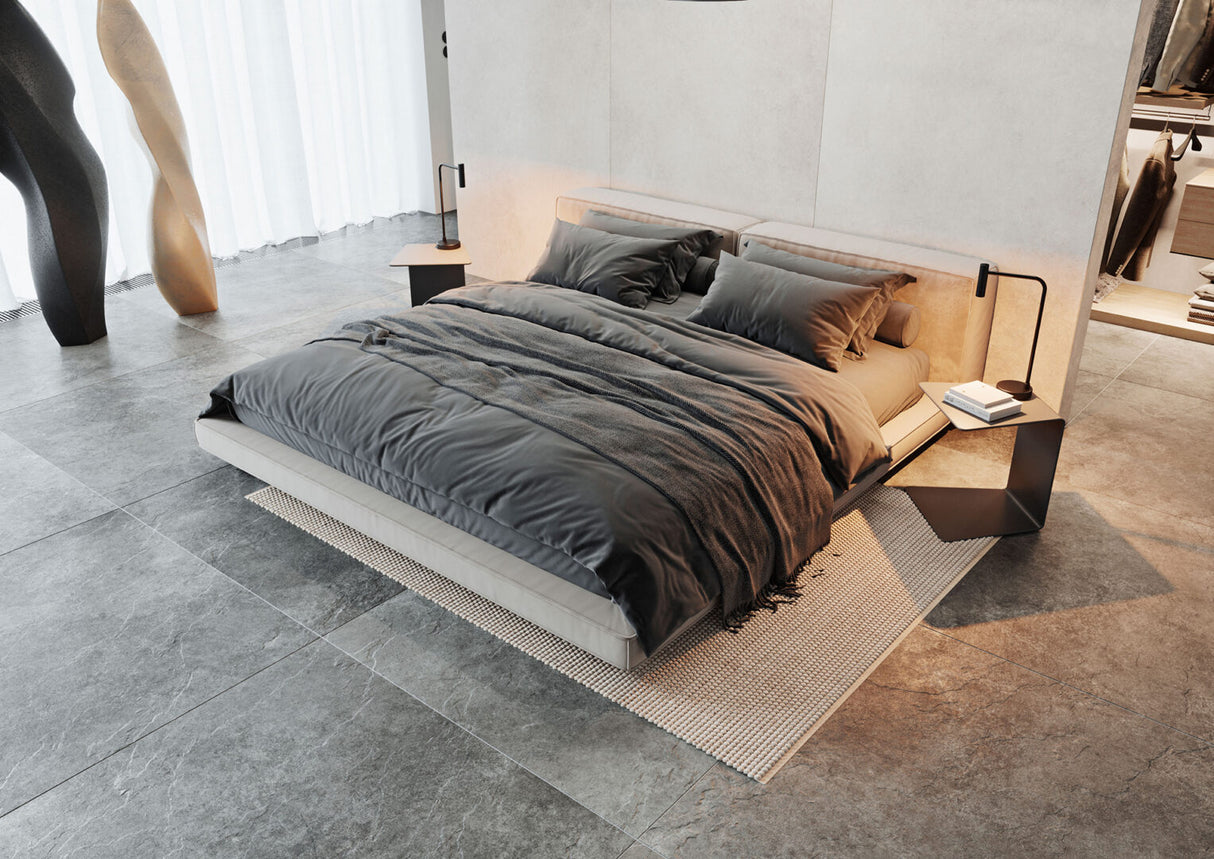 Carrelage 120x120 Tacoma Acier Rectifié Intérieur/Extérieur R10