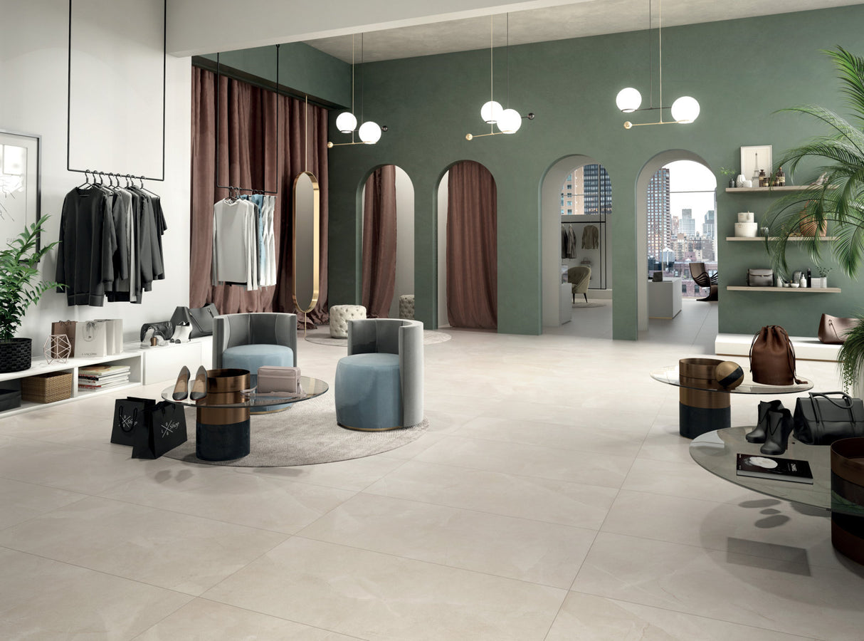 Carrelage 60x120 Storm White Blanc Intérieur / Extérieur R10 Rectifié