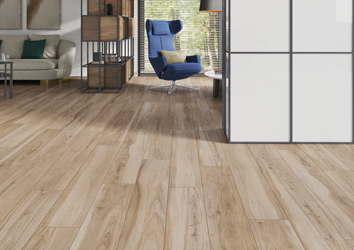 20x120 Acero Sabbia Carrelage Parquet Rectifié