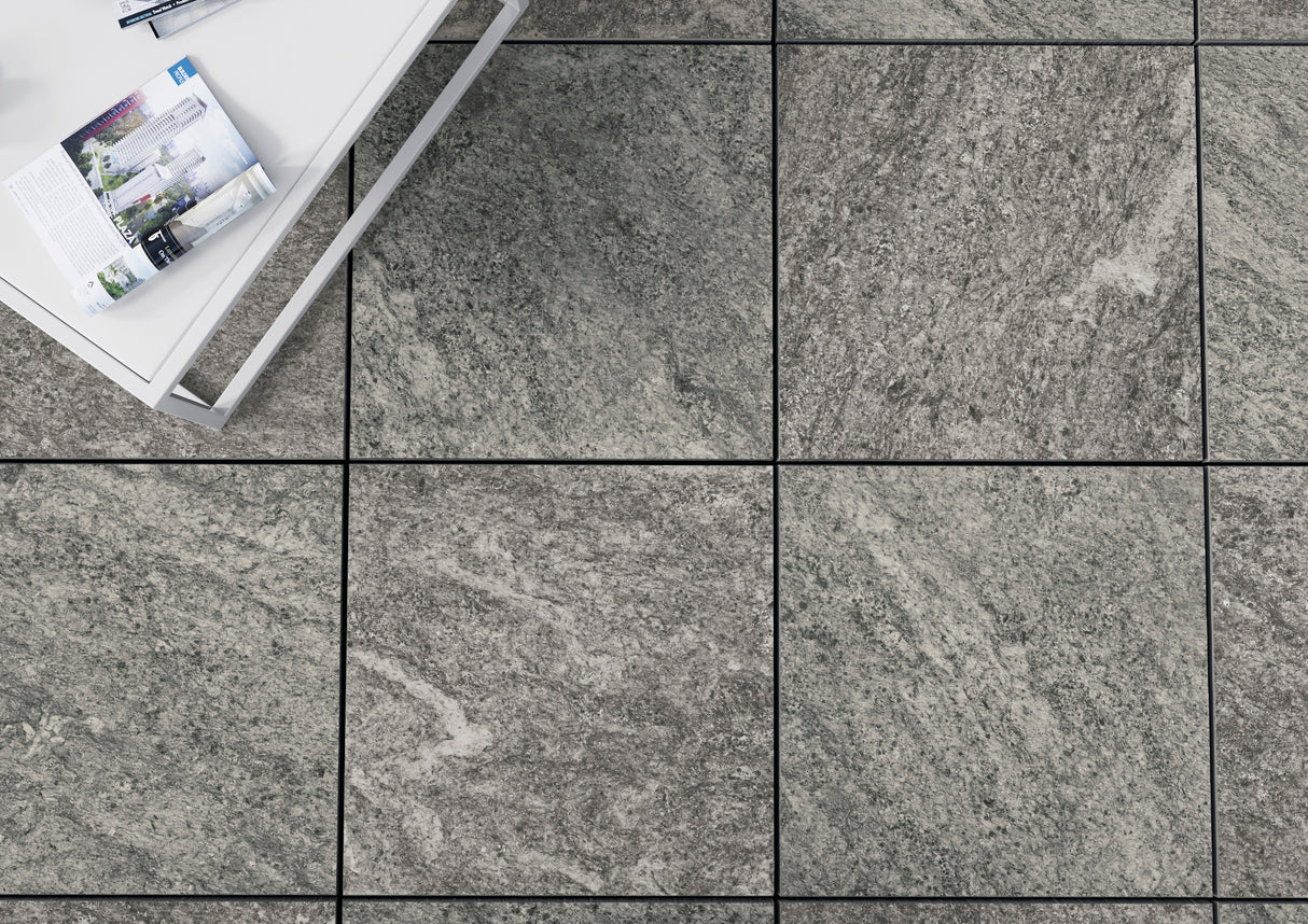 60x60 Dalle 2cm Arragos Dark Grey Extérieur R11