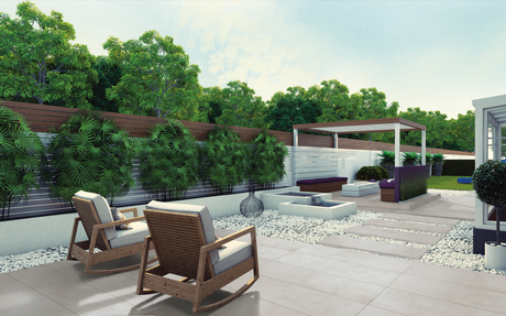 40x120 Dalle 2cm Concrete Gris Rectifié Extérieur R11