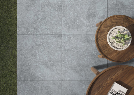 60x60 Dalle 2cm Gres Pierre Perle Extérieur R11