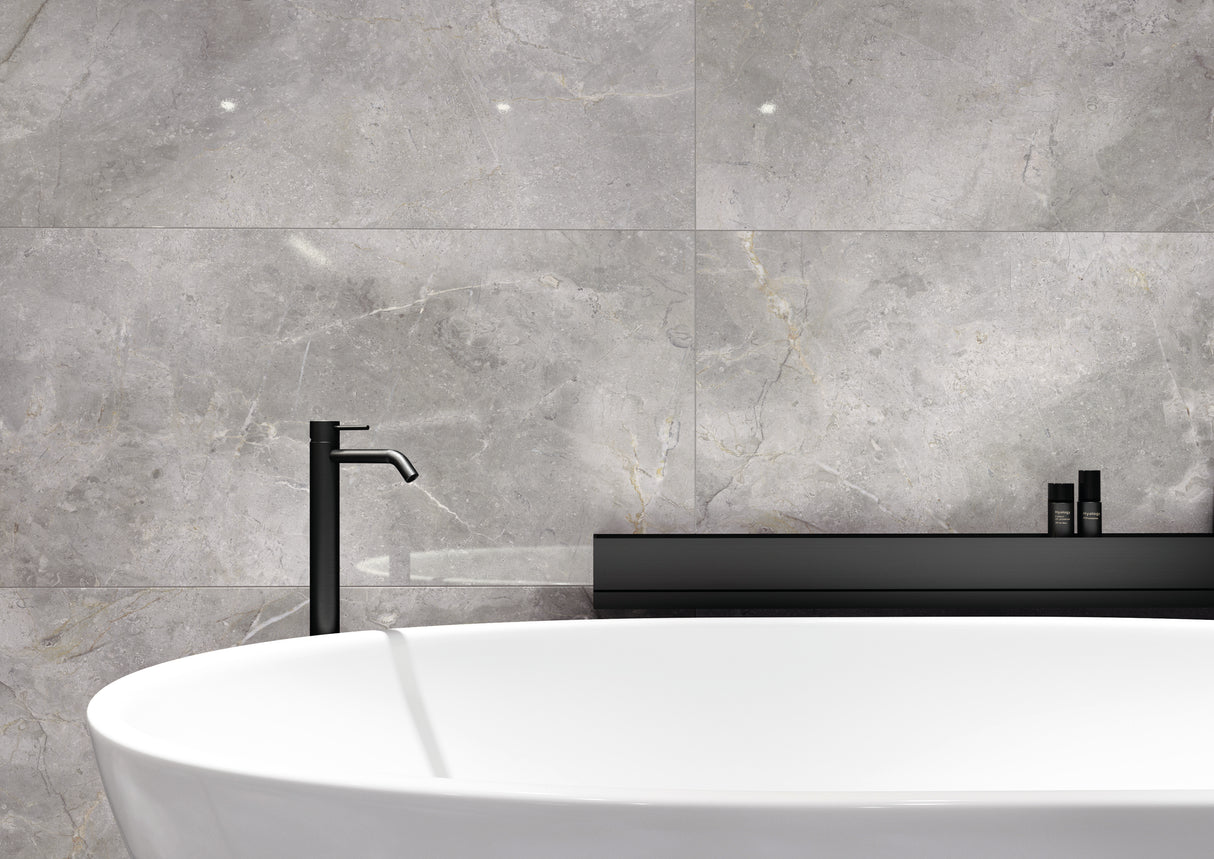 Carrelage Marbre 60x120 Masterstone Silver Rectifié - POLI BRILLANT