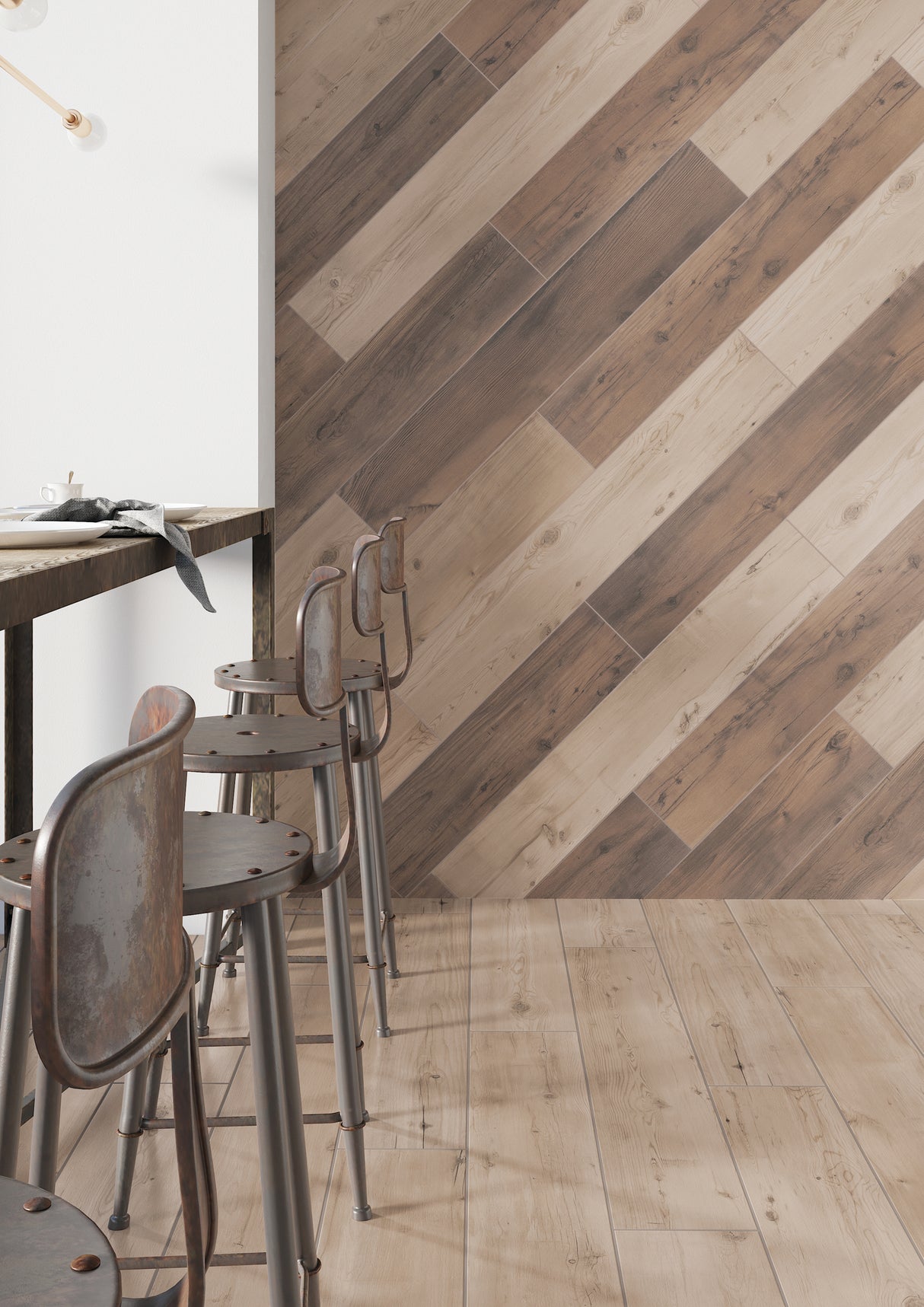 20x120 Tonella Beige Carrelage Parquet Rectifié R10