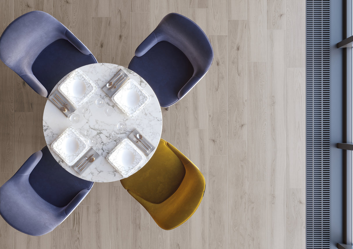 20x120 Acero Bianco Carrelage Parquet Rectifié