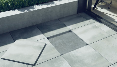 59x59 Dalle 2cm Béton Gris Extérieur R11