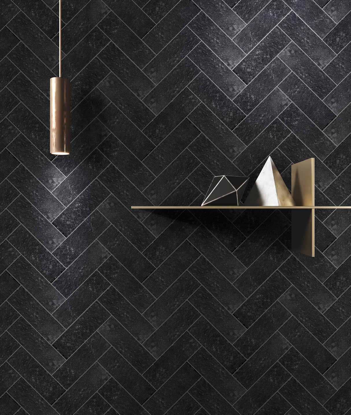 Carrelage 10x30 Béton Patiné Anthracite