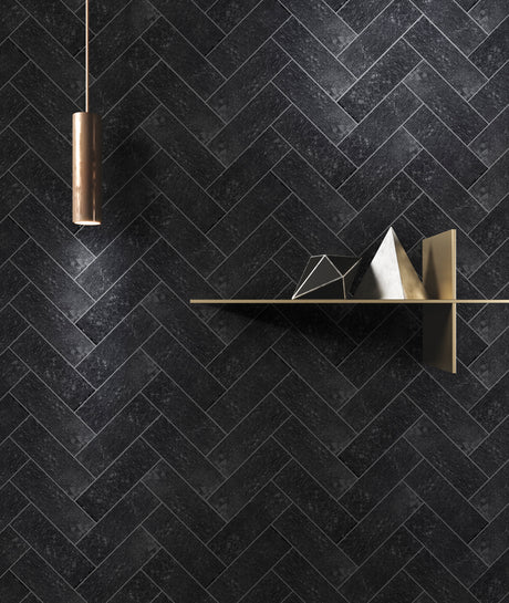 Carrelage 10x30 Béton Patiné Anthracite