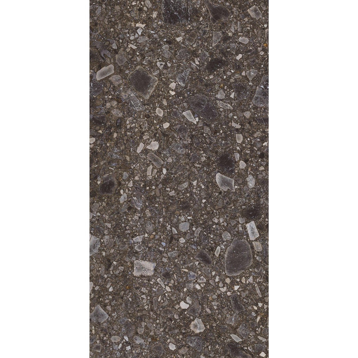 Carrelage Terrazzo 60x120 Ceppo Nuovo Black Poli Rectifie