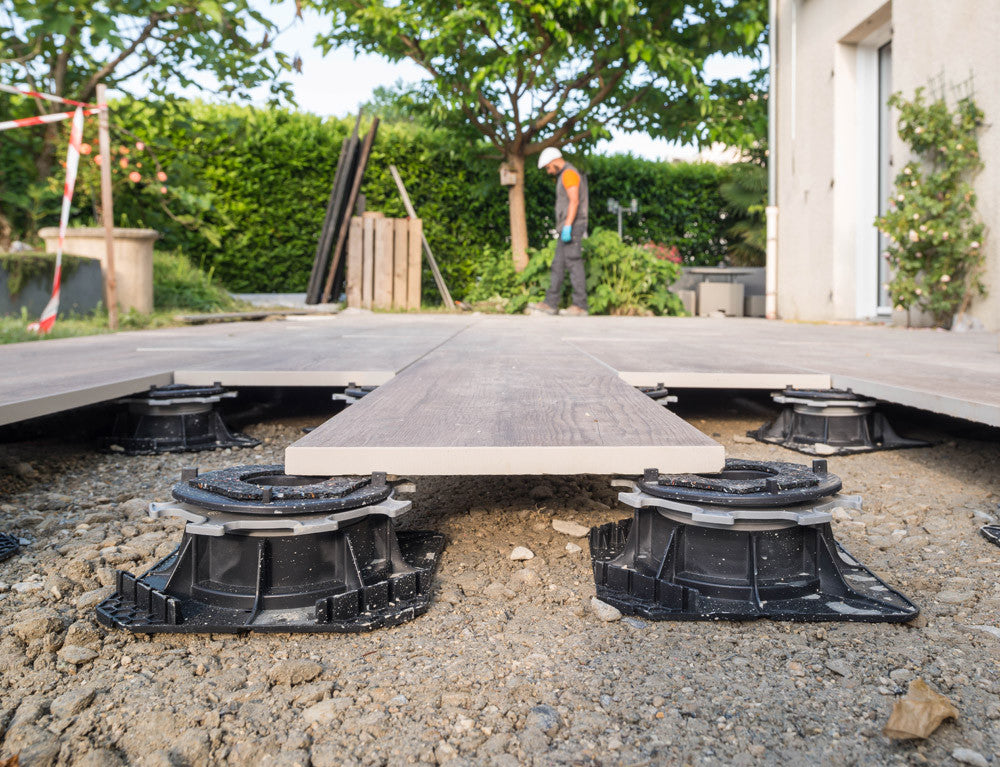 Plot Autonivelant Cleman 80-130mm pour dalle Grès Cérame - Paquet de 20 pièces