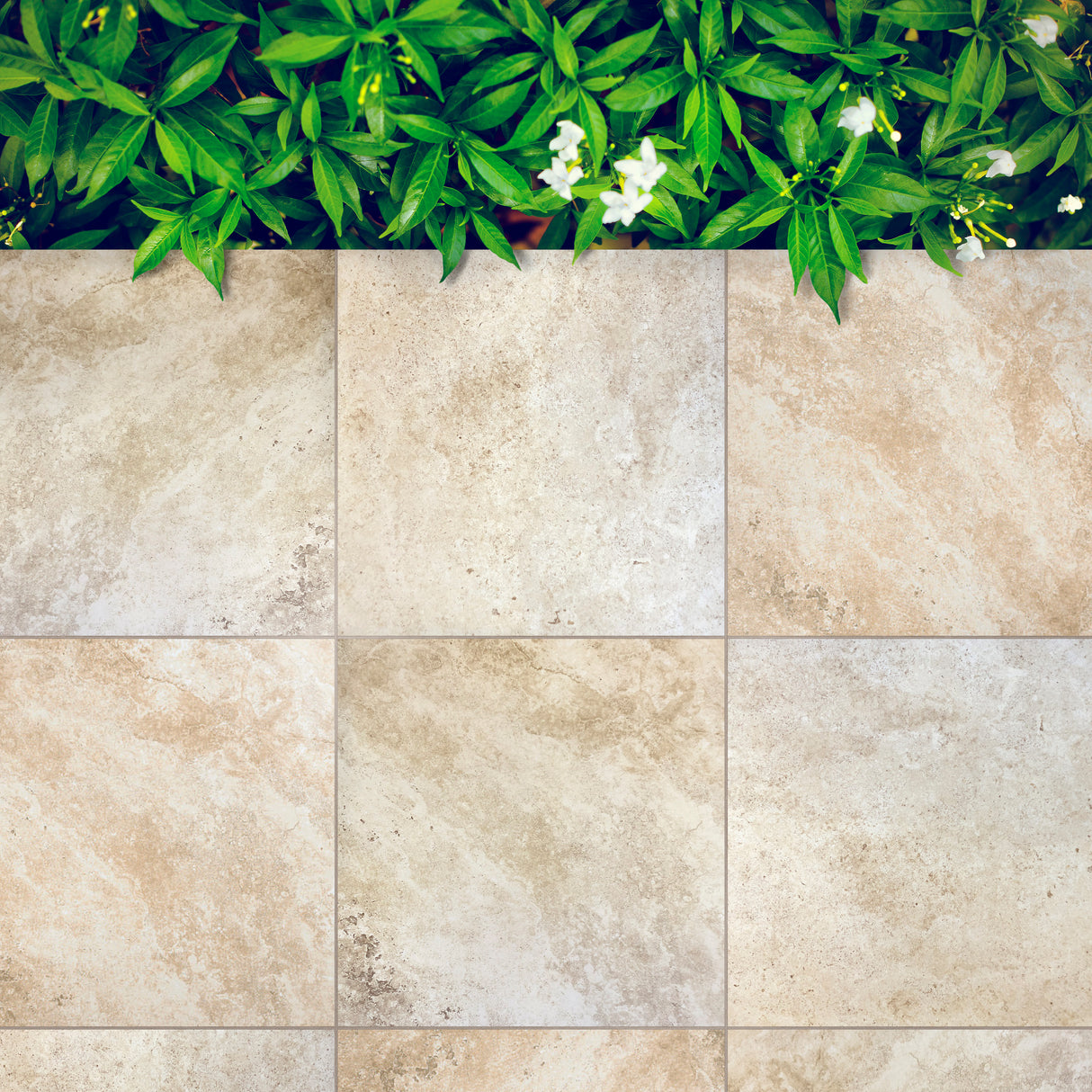 Carrelage 60x60 Pierre de Travertin Grip extérieur R11