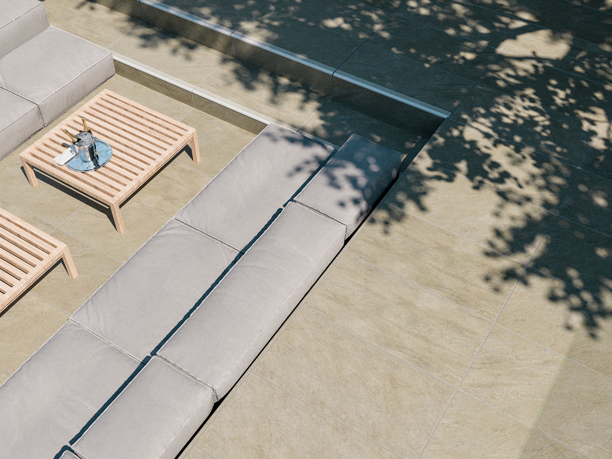 60x120 Dalle 2cm Pietra Serena Cream Extérieur R11