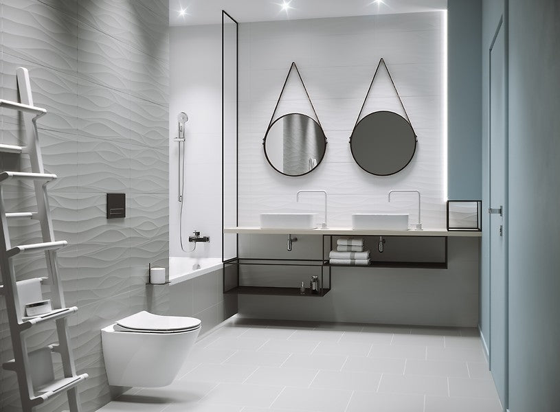 Carrelage Mural Faïence 30x60 Satin Blanc