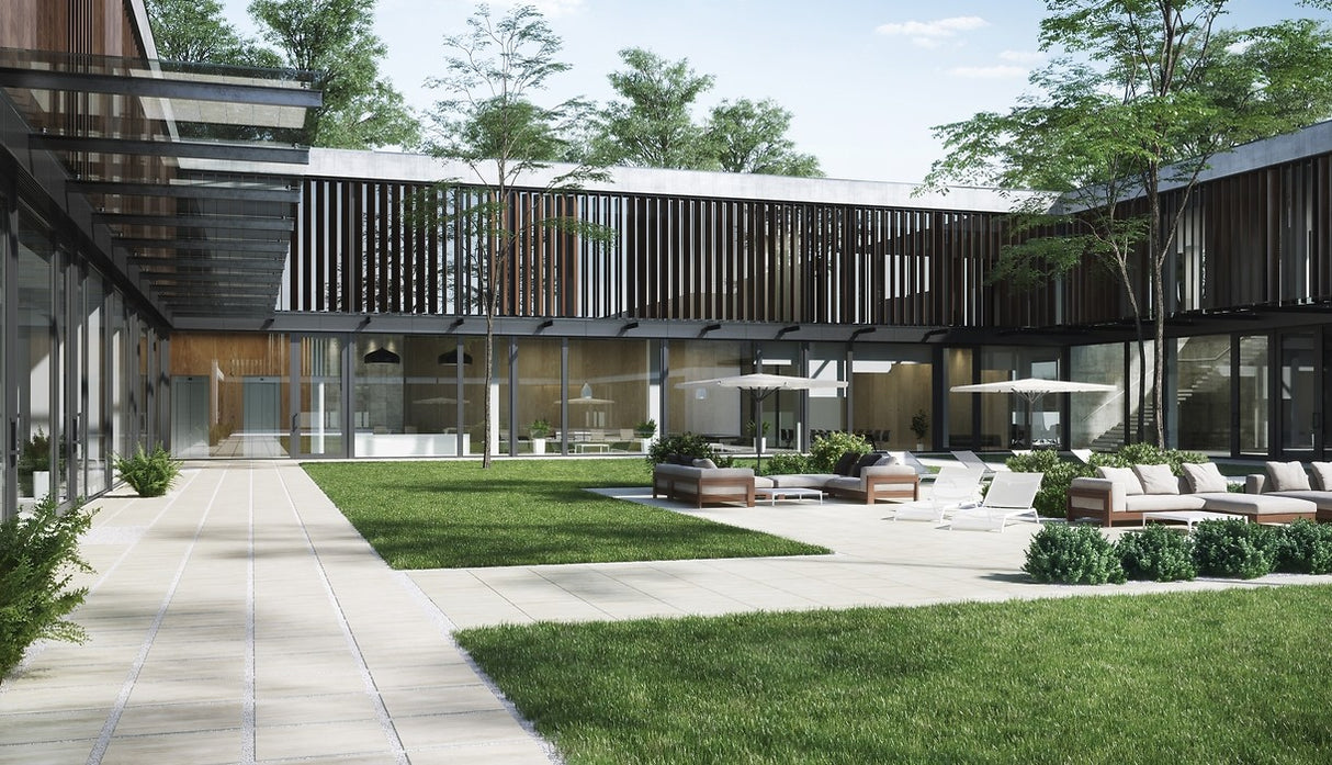 59x59 Dalle 2cm Wood Blanc Extérieur R11