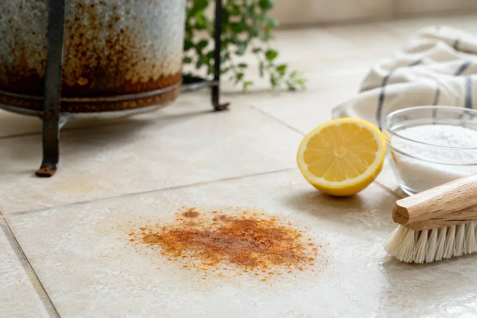 Comment enlever de la rouille sur du carrelage : méthodes naturelles et efficaces
