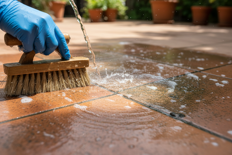 Nettoyer votre carrelage extérieur et terrasse comme un pro
