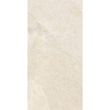 Carrelage Effet Pierre Ardoise 60x120 Falaise Blanc Intérieur / Extérieur R10 Rectifié