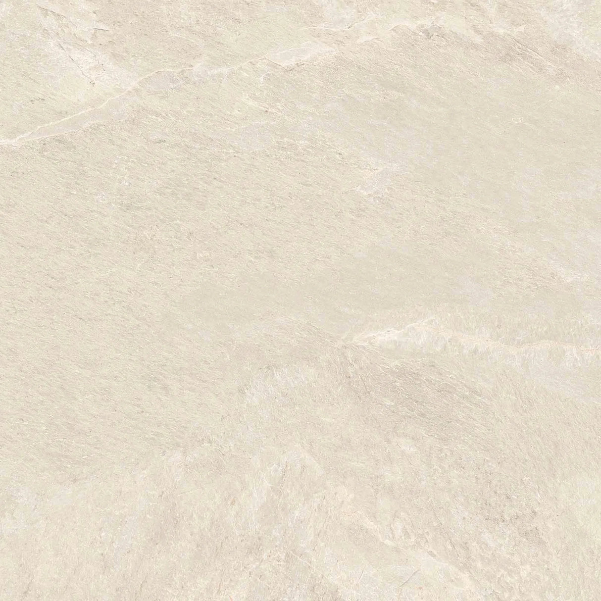 Carrelage Effet Pierre Ardoise 80x80 Falaise Blanc Intérieur / Extérieur R10 Rectifié