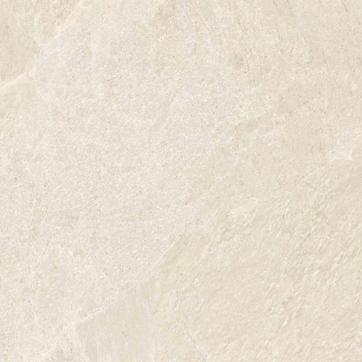 Carrelage Effet Pierre Ardoise 80x80 Falaise Blanc Intérieur / Extérieur R10 Rectifié