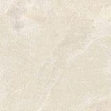 Carrelage Effet Pierre Ardoise 80x80 Falaise Blanc Intérieur / Extérieur R10 Rectifié