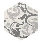 Carrelage Aspect Carreaux Ciment Noir et Blanc 17,5x20 Hexatile Harmony B&W