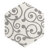 Carrelage Aspect Carreaux Ciment Noir et Blanc 17,5x20 Hexatile Harmony B&W