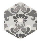 Carrelage Aspect Carreaux Ciment Noir et Blanc 17,5x20 Hexatile Harmony B&W