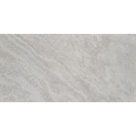 Carrelage Effet Pierre Polie Sol et Mur 30x60 Evoluta Global Lappato Gris Rectifié