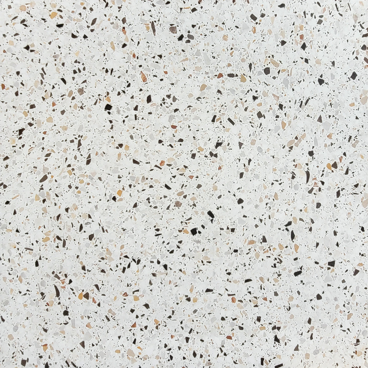 Carrelage Terrazzo Sol et Mur 80x80 Venice La Fenice Stracciatella Blanc Rectifié