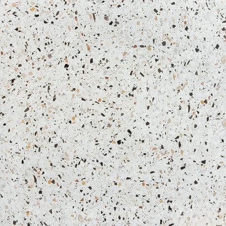 Carrelage Terrazzo Sol et Mur 80x80 Venice La Fenice Stracciatella Blanc Rectifié