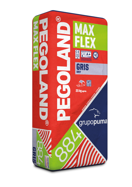 Colle CSTB Souple - Carrelage Grès Cérame Tout Format - PEGOLAND MAX FLEX C2 TE S1 Gris